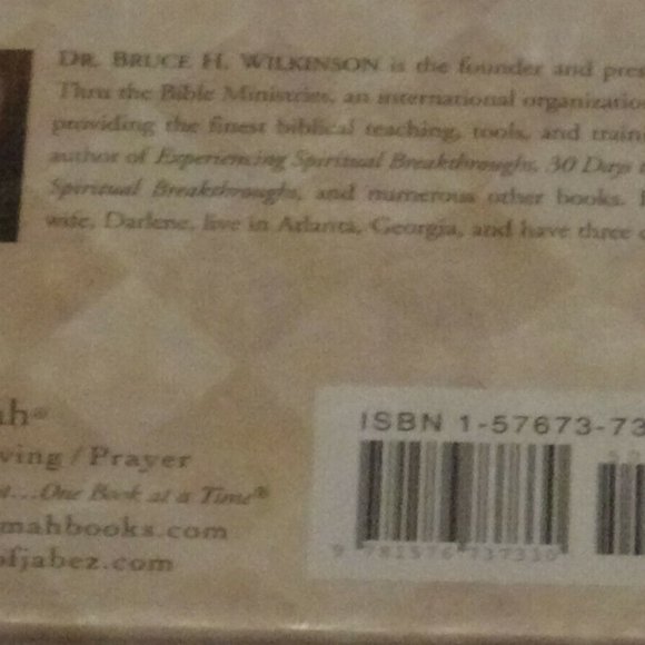 The Prayer Of Jabez Breaking Through to the Blessed Life By Bruce Wilkinson - Picture 4 of 4